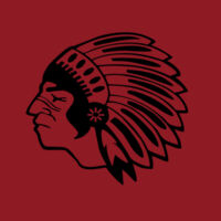 Chickasaw Head - Black - Long Sleeve Jersey Tee Design