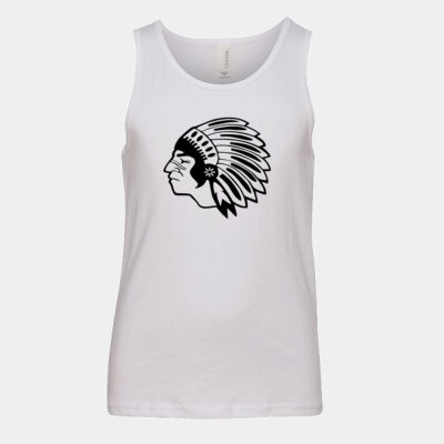 Chickasaw Head - Black - Youth Jersey Tank Thumbnail
