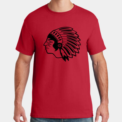 Chickasaw Head - Black - Dri Power ® Active 50/50 Cotton/Poly T Shirt Thumbnail