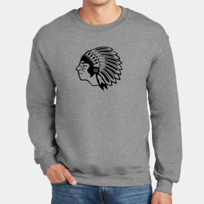 Chickasaw Head - Black - DryBlend ® Crewneck Sweatshirt Thumbnail