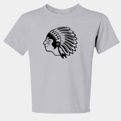 Chickasaw Head - Black - Youth Dri Power ® 50/50 Cotton/Poly T Shirt Thumbnail