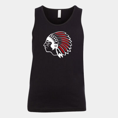 Chickasaw Head - White and Red - Youth Jersey Tank Thumbnail