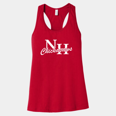NH Chickasaws - White - Women's Jersey Racerback Tank Thumbnail